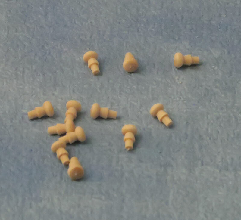 Wooden Knobs 12 Pack (Style 6), Dolls House Miniature, DIY Door Drawer