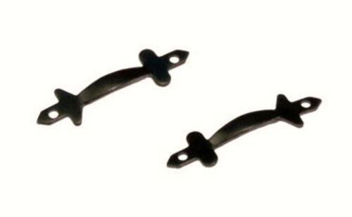 Pair of Black Door Pulls, Dolls House Miniatures, 1.12 th Scale, DIY Fixtures