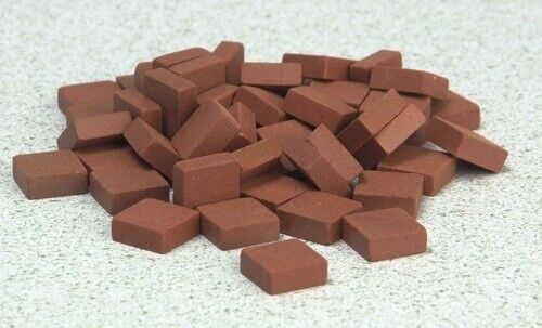 Square Bricks Approx 50, Dolls House Miniatures 1.12th Scale