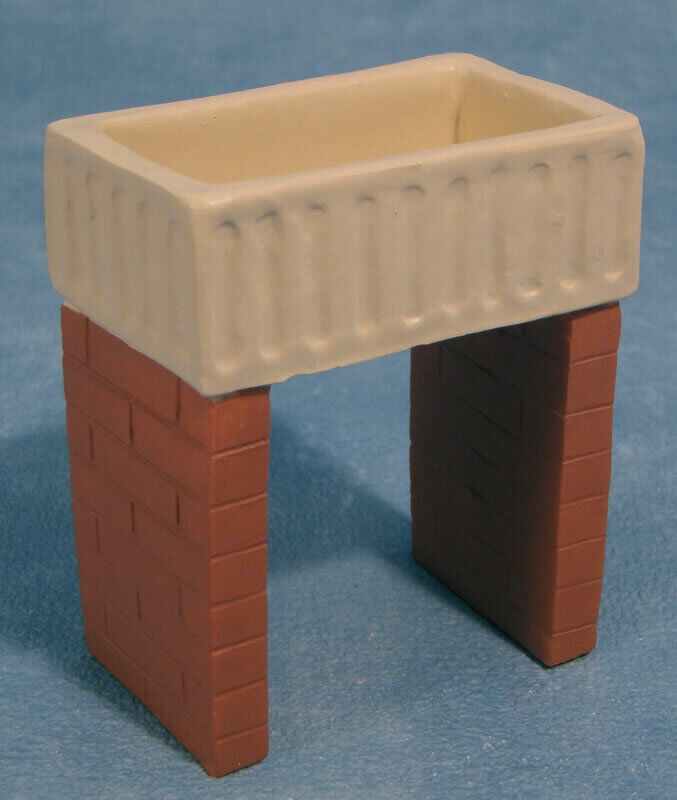 Belfast Sink Dolls House Miniatures, Kitchen Furniture, Washing Up Pots & Pans