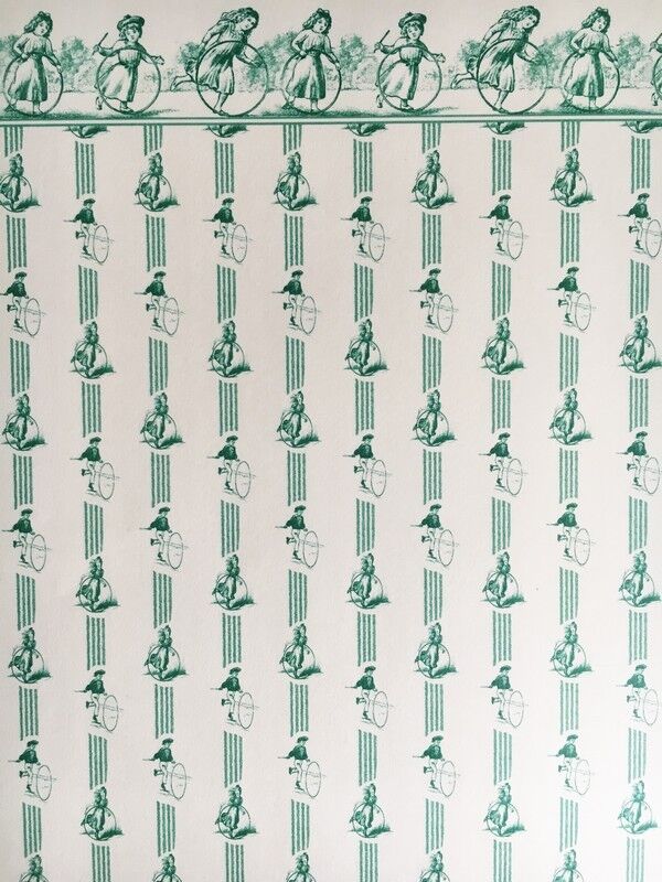 3 Sheet of Playtime Wallpaper for a Dolls House, Miniature, Decorating Doll