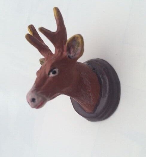 Stag's Head, Dolls House Miniature. Deer Head Hunting, Hunters Trophy 1.12 Scale