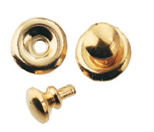 Six Traditional Gold Door Knobs With Backplate, Dolls House Miniature, 1.12th