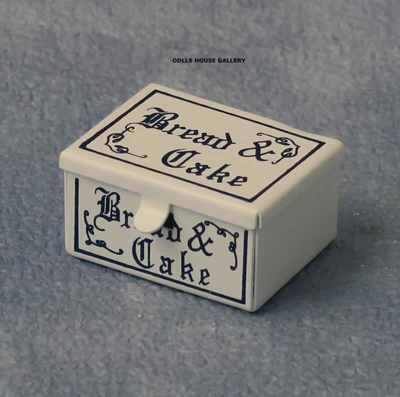 Bread & Cake Bin, Dolls House Miniature, 1,12 Scale Accessory Dining Kitchen