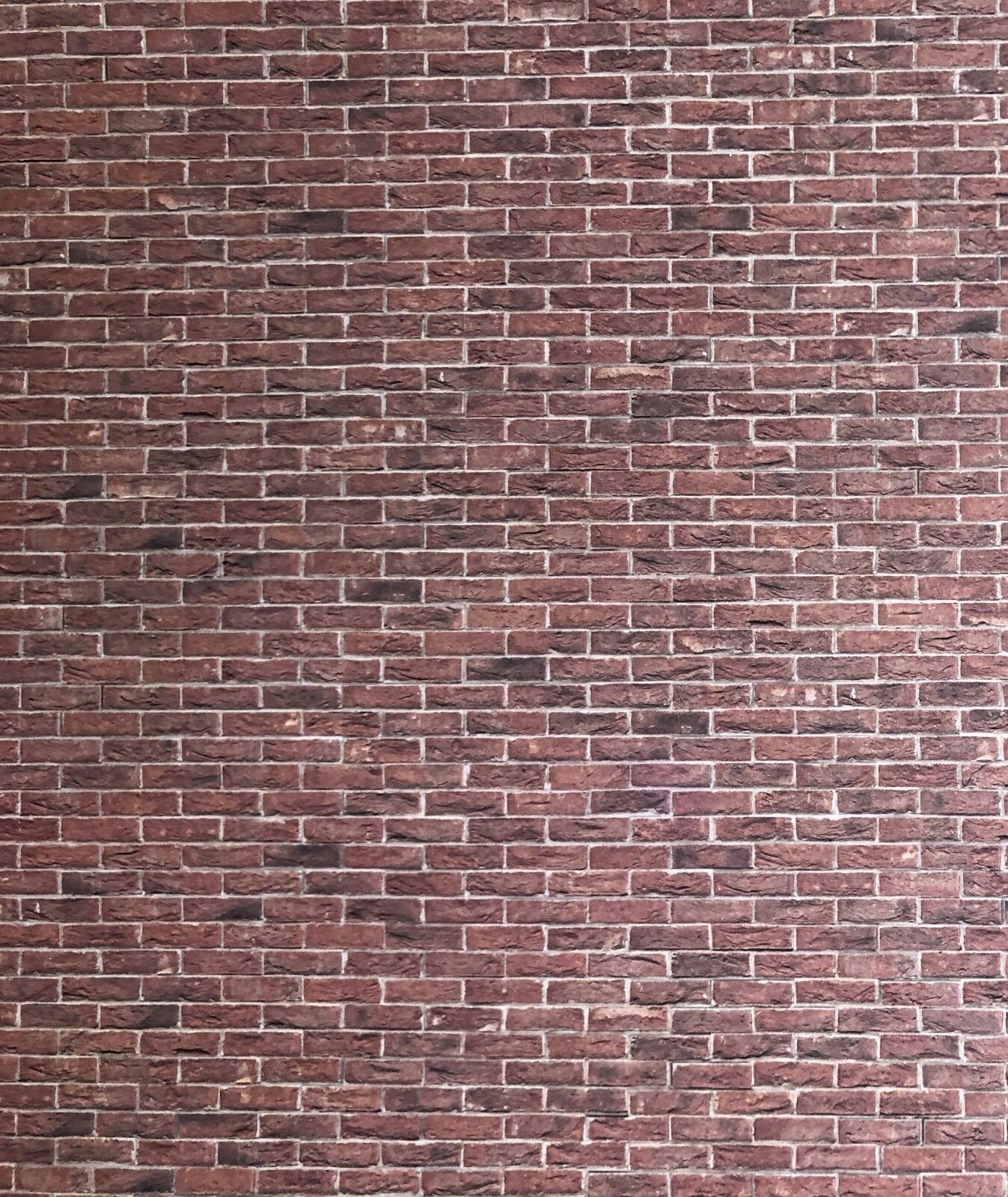 A3 Embossed Weathered Brick Stretcher Bond, Dolls House Miniature