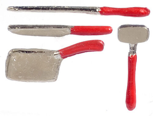 Butchers Block Tools, Dolls House Miniature, Shop items Miniatures