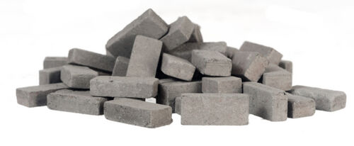 Charcoal Bricks Approx.325 Bricks, Miniatures 1.12 Scale Building Components