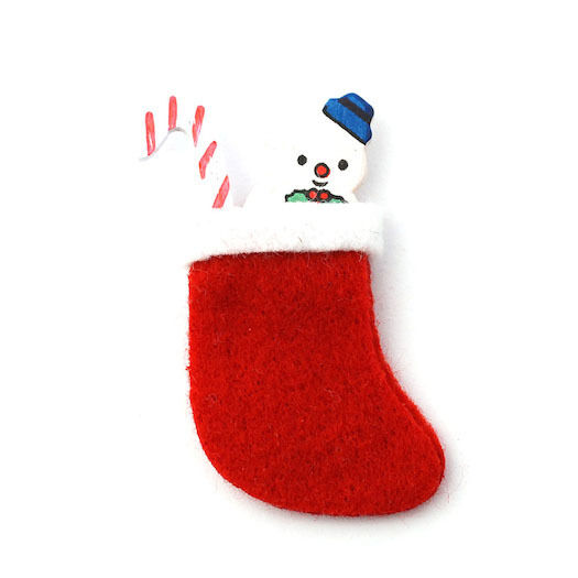 Christmas Stocking, Xmas Dolls House Miniature Seasonal Festive.