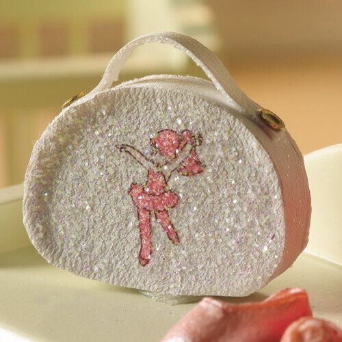 Pretty Ballet Case For A Dolls House, Miniature Doll Accessory Ballerina Bag