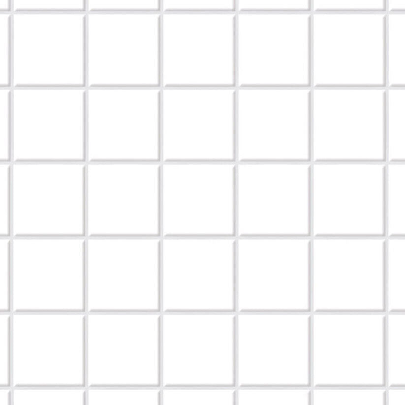 White Square Floor Tiles Card, Dolls House Miniature, DIY