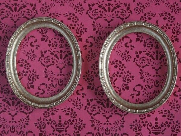 Pair of Gold Frames, Dolls House Miniatures Picture Framing