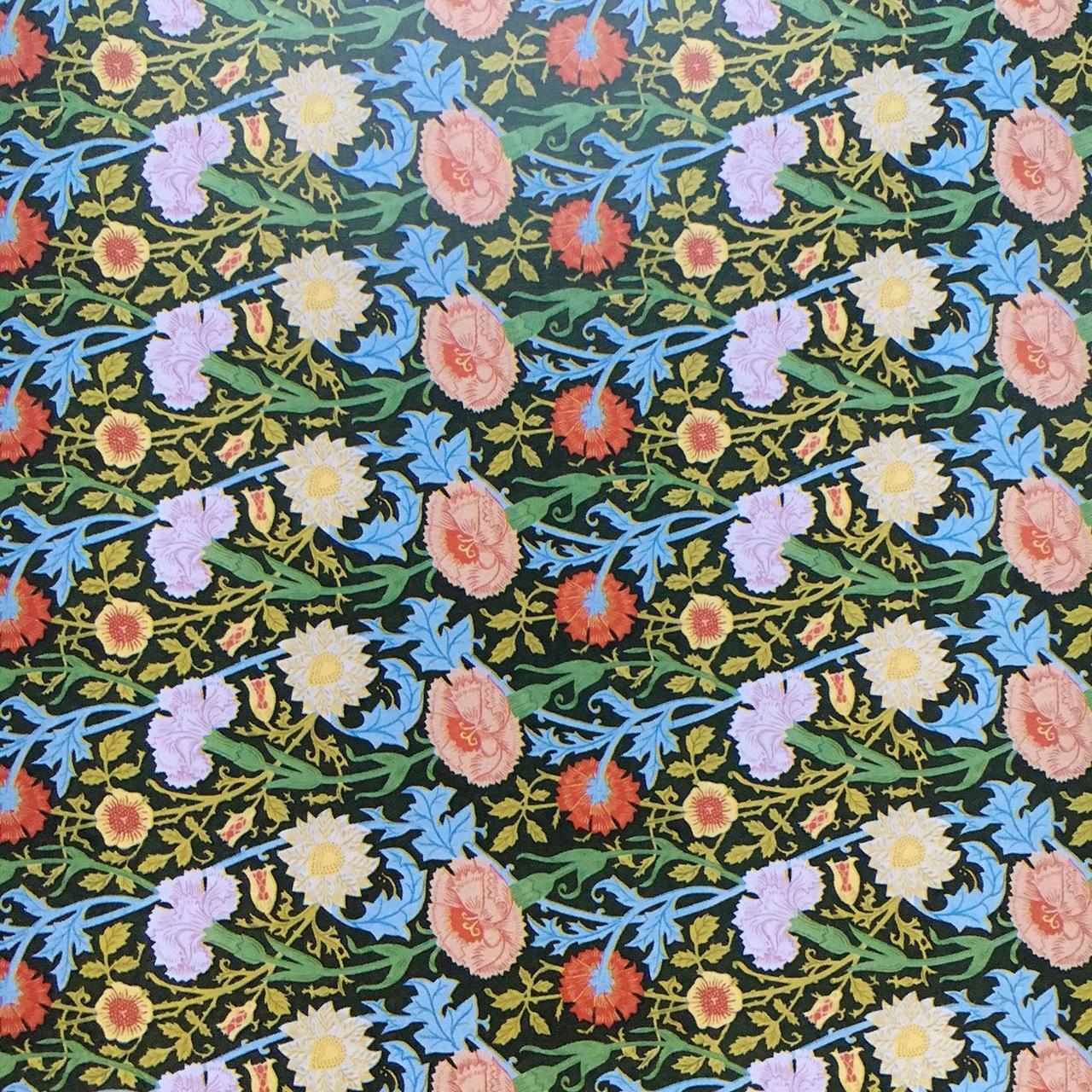 Wallpaper Pink & Rose William Morris Design, Dolls House Miniature