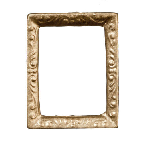 Small Gold Picture Frame 2.5cm by 2cm , Dolls House Miniature, 1.12 Scale, decor