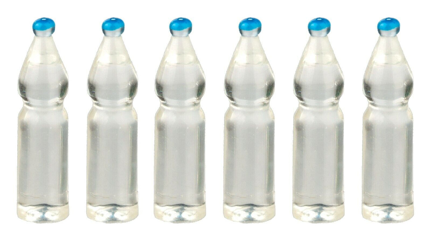 6 Water Bottles, Dolls House Miniatures,Accessory Food & Drink Dining