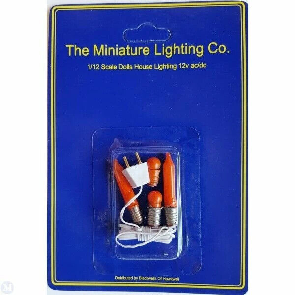 Flicker Flame Unit with Spare Bulbs Fire Effect 1.12 Scale Doll House Miniatures