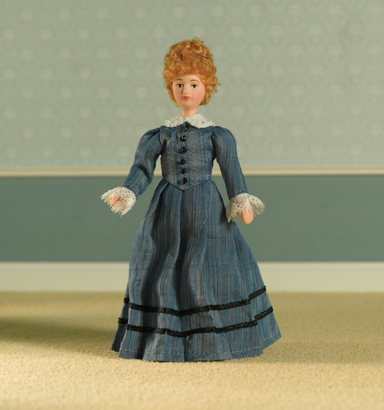 Miss Mason Female Doll, Dolls House Miniature 1.12 Scale Doll
