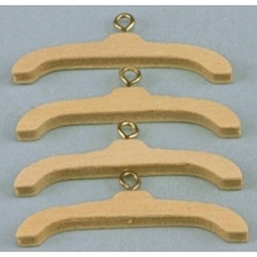 Coat / Clothes Hangers 4 Pack, Doll House Miniatures. Hanger