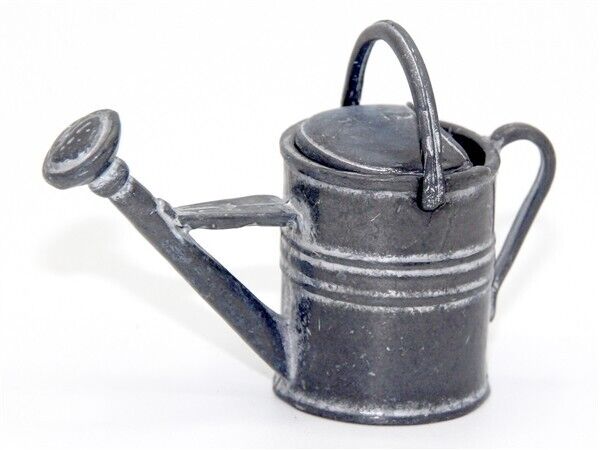 Metal Watering Can, Dolls House Garden Miniature, 1.12 Scale Garden accessory