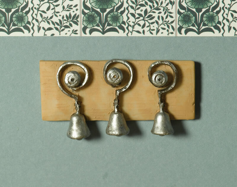 Three Servant Bells, Dolls House Miniatures, Victorian House Accessory