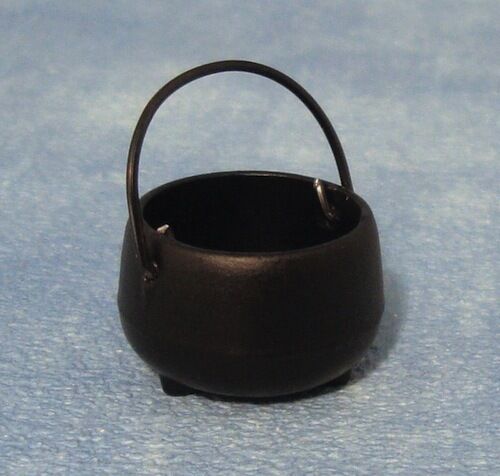 Black Cauldron, Dolls House Miniatures, Dolls House Miniature Kitchen Halloween