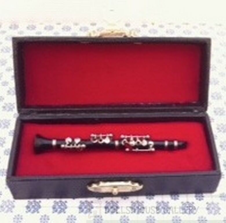 Clarinet, Dolls House Miniature Musical Instrument.