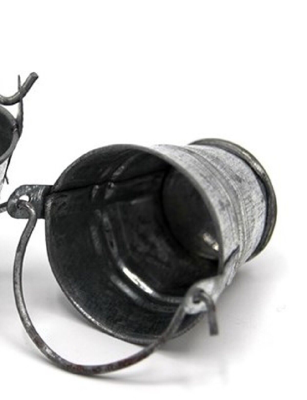 Small Metal Bucket Dolls House Miniatures, kitchen Cleaning Accessory 1.12 Scale