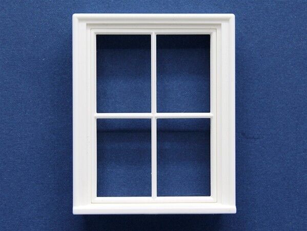 24th Scale 4 Pane Window, Dolls House Miniatures, DIY FIXTURE FITTINGS