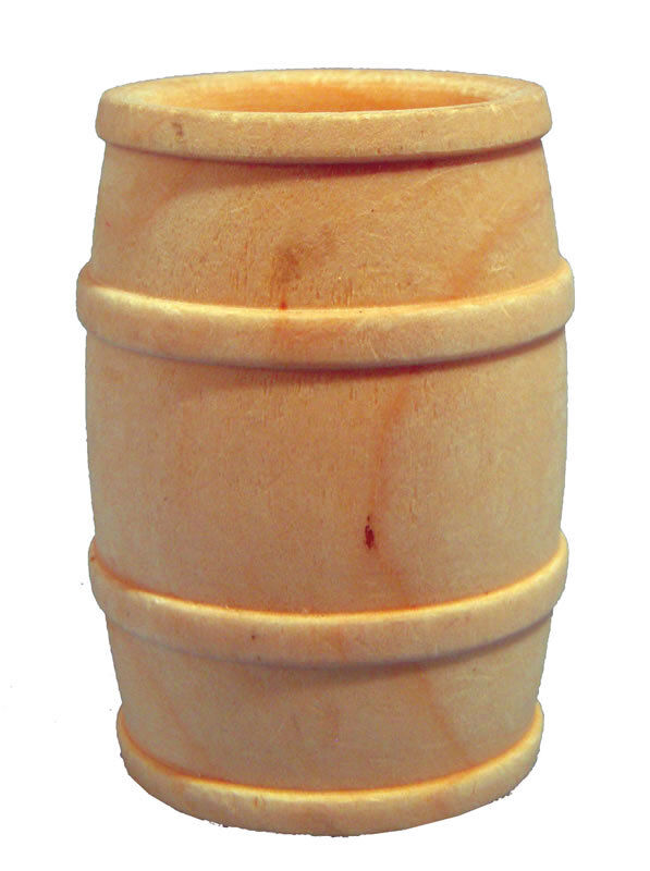 Large Wooden Barrel Dolls House Miniature, Outdoor Pub 1.12th Scale