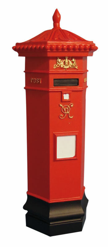 Victorian British Postbox, Dolls House Miniature, British, Royal Mail, 1.12th