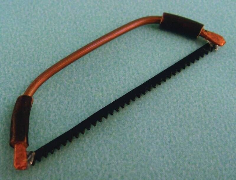 Dolls House Pruning Saw Workman Garden Tools Miniature Garage Shed Accessory