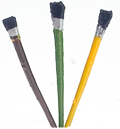 Three Paint Brushes, Dolls House Miniatures, Art Crafts Miniature