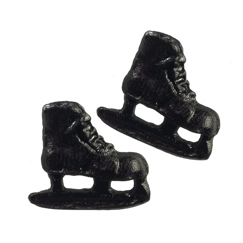 Ice Skates, Dolls House Miniatures, Shoes, 1.12 Scale