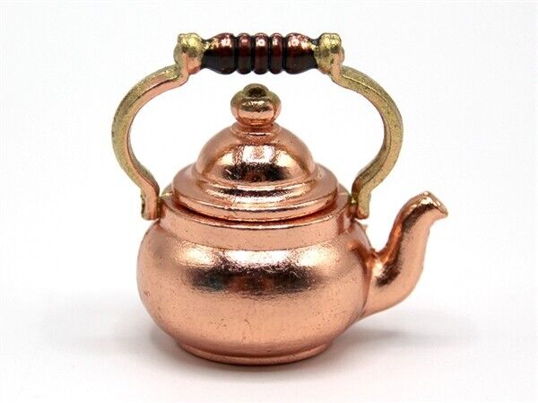 Copper Kettle, Dolls House Miniatures, Kitchen cooking accessory