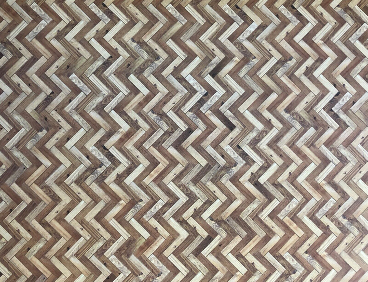 A3 Two Tone Parquet Flooring Card, Dolls House Miniature, Floor