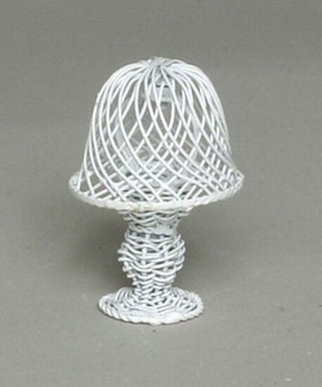 White Wire Lamp, Dolls House Miniature Room accessory Lighting, Decor