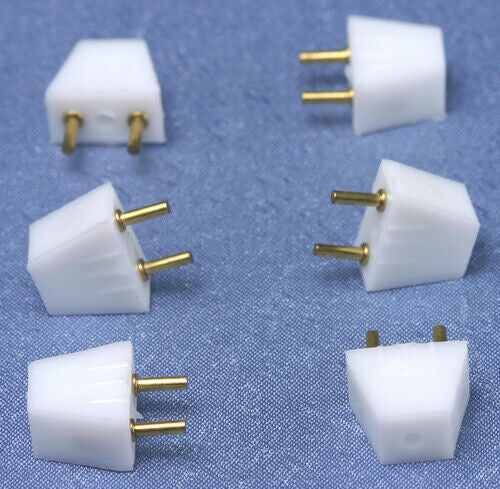 1.12 Scale Plugs 6 Pack Dolls House Miniatures, Electrics Lighting