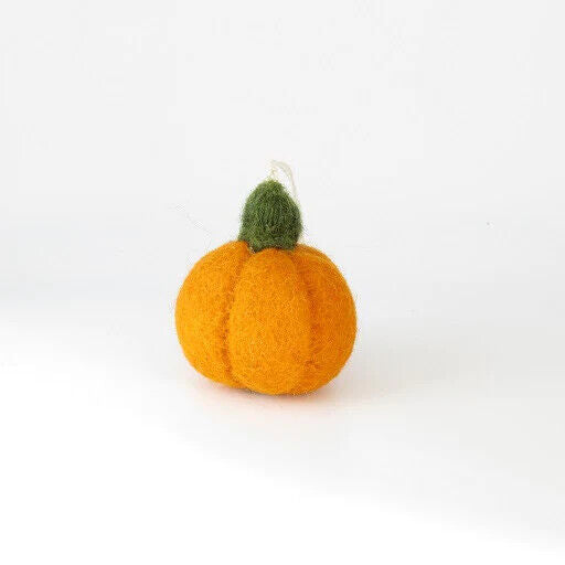 Mini Halloween Pumpkin Felt Handmade In Nepal, Fair Trade Plastic Free, Amica