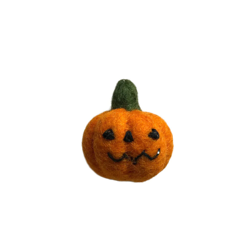 Halloween Pumpkin Face, Felt Handmade In Nepal, Fair Trade Plastic Free, Amica