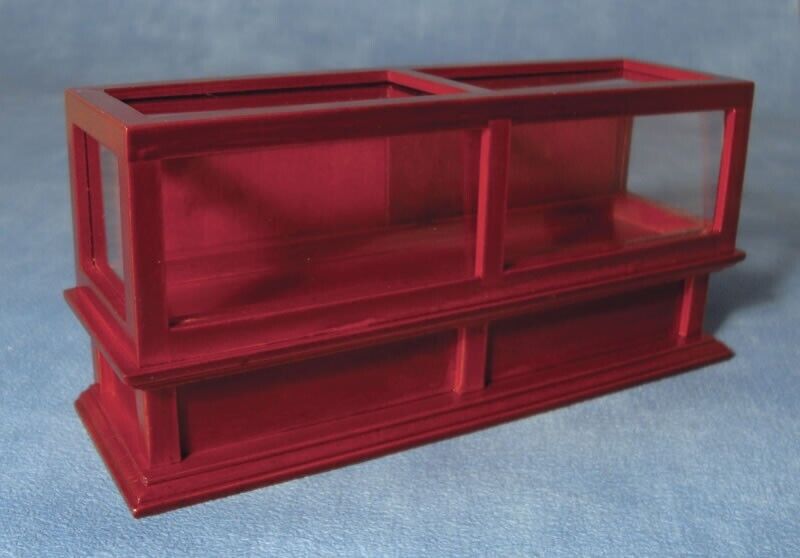 Shop Display Counter in Mahogany, Dolls House Miniature Shop Furniture
