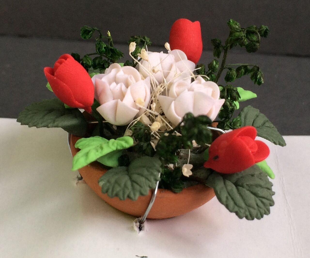 Dolls House Miniatures Flowers, 1.12 Scale Display