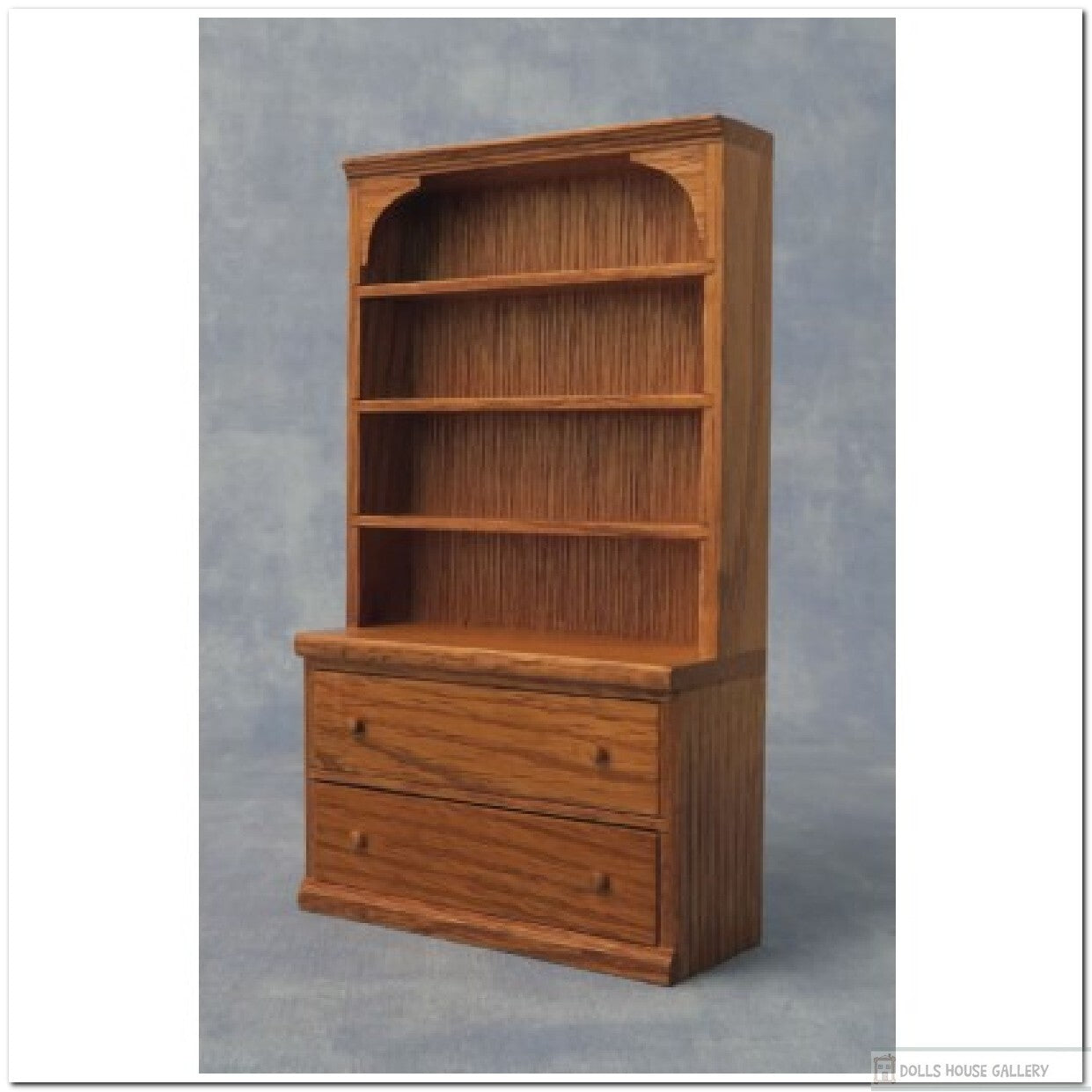 Oak Shelf Dresser , Dolls House Miniature Furniture, Bedroom