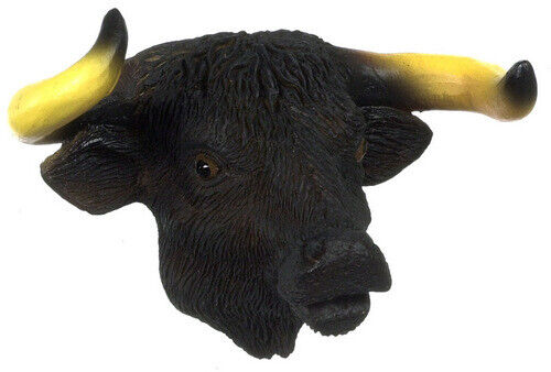 Steer Trophy Head, Doll House Miniature Wall Accessory 1.12 Scale Buffalo