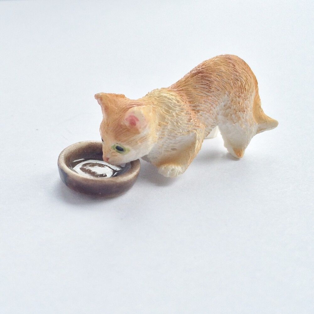 Cat Choice of Colour & Positions, Dolls House Miniature, Pets & Animals, 1.12th