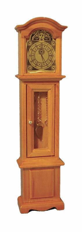 Grandfather Clock, Dolls House Miniature Furniture, 1.12 Scale