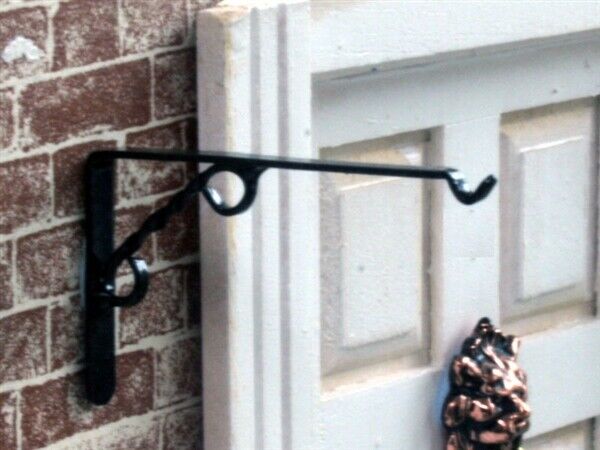 Hanging Basket Bracket, Dolls House Miniature, Garden Accessory, Plants, Mini