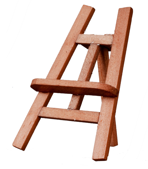 Painting Easel, Dolls House Miniature. 1.12 Scale Picture Art