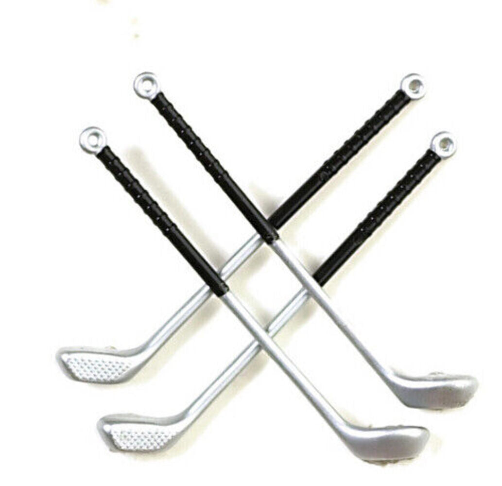 4 Golf Clubs, Dolls House Miniatures, Outdoor Accessory, Miniature Sports, UK