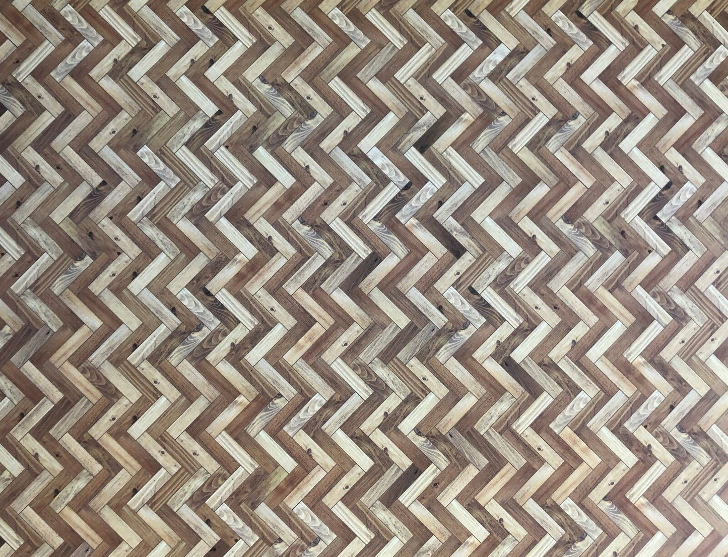 A3 Two Tone Parquet Flooring Card, Dolls House Miniature, Floor