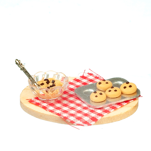 Making Cookies, Dolls House Miniature Kitchen Cooking Accessory