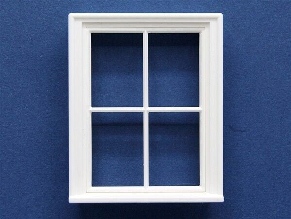 24th Scale 4 Pane Window, Dolls House Miniatures, DIY FIXTURE FITTINGS